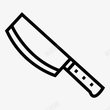 刀厨师切肉刀图标图标