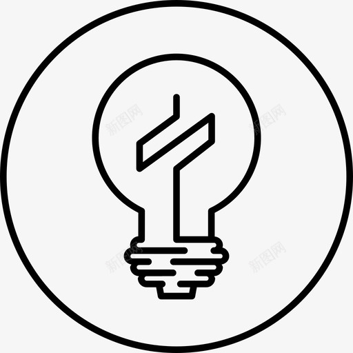 灯泡想法想象力图标svg_新图网 https://ixintu.com 创新 想法 想象力 灯光 灯泡 网络开发