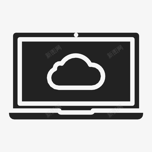 笔记本电脑云存储计算机在线图标svg_新图网 https://ixintu.com 在线 笔记本电脑云存储 计算机