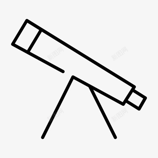 望远镜天文学科学图标svg_新图网 https://ixintu.com 变焦 天文学 学校间隙好 望远镜 科学