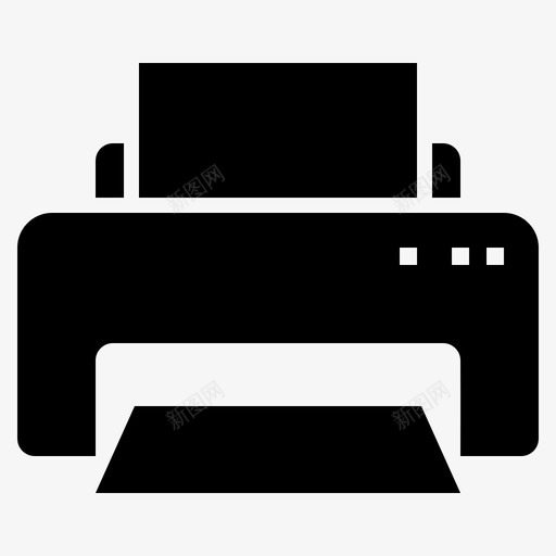 打印机设备办公室图标svg_新图网 https://ixintu.com 办公室 学校和学习字形 打印机 教育 设备