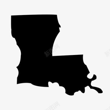 路易斯安那州州美国图标图标