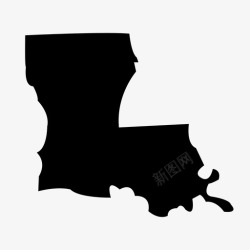 路易斯安那州路易斯安那州州美国图标高清图片