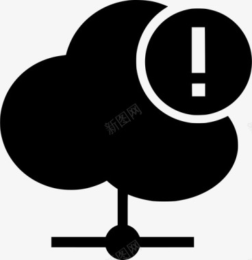 云服务器警告云计算云服务器图标图标