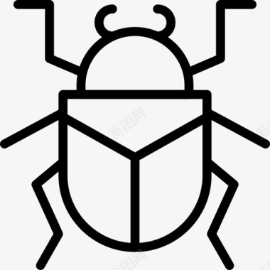甲虫虫子蚱蜢图标图标