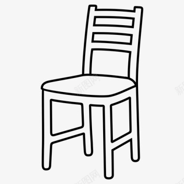 椅子家具凳子图标图标