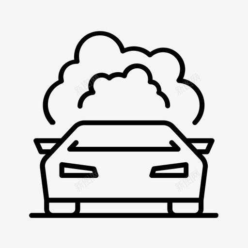 汽车污染汽车可可图标svg_新图网 https://ixintu.com 可可 汽车 汽车和汽车服务 汽车污染 烟雾