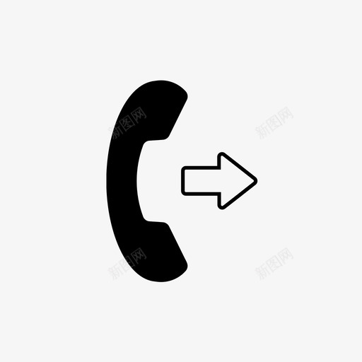 拨出电话电话图标svg_新图网 https://ixintu.com 拨出电话 电话