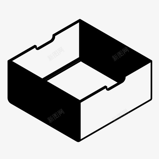 玩具盒档案文件图标svg_新图网 https://ixintu.com 仓库 文件 档案 玩具 玩具盒 盒子 订单