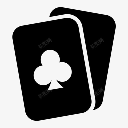 俱乐部卡赌场游戏图标svg_新图网 https://ixintu.com 俱乐部卡 扑克 游戏 纸牌赌场 赌场