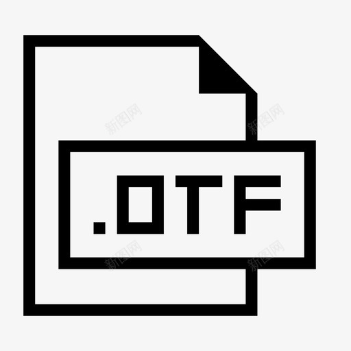 otf文件扩展名格式图标svg_新图网 https://ixintu.com otf文件 扩展名 文件格式和扩展名 格式