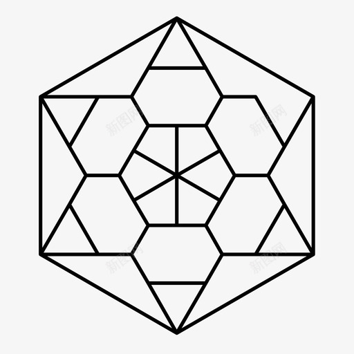六边形图案图案几何图标svg_新图网 https://ixintu.com 六边形 六边形图案 几何 图案