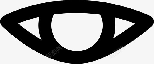 人眼视图视觉图标svg_新图网 https://ixintu.com 人眼 人眼md轮廓 视图 视觉