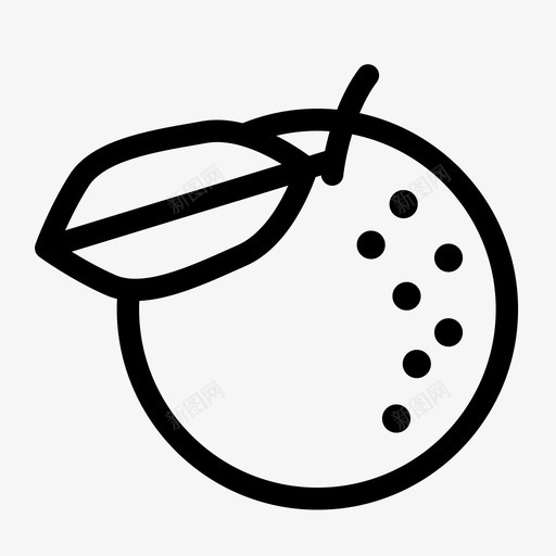橘子柑橘食物图标svg_新图网 https://ixintu.com 柑橘 橘子 水果 西西里岛 食物