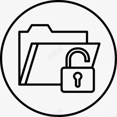 文件夹锁密码图标图标