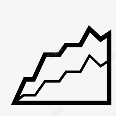 面积图图表网格图标图标