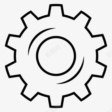 齿轮工程师机器图标图标