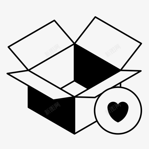 移动盒子添加到列表送货图标svg_新图网 https://ixintu.com 最喜欢的订单 添加到列表 爱储存 爱购物 盒子 移动盒子 送货