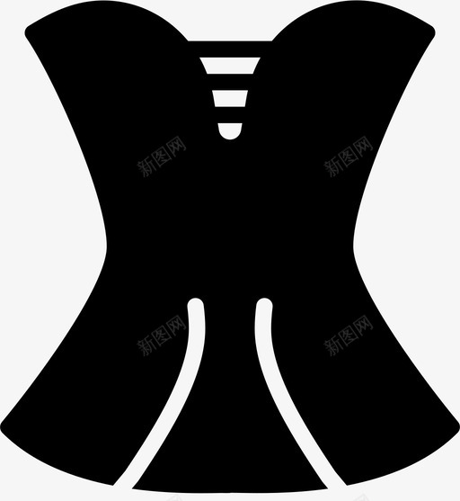 紧身胸衣服装时尚图标svg_新图网 https://ixintu.com 女士 时尚 时尚女装 服装 紧身胸衣