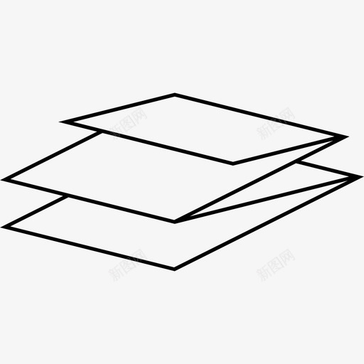 折叠纸地图折纸图标svg_新图网 https://ixintu.com z形折叠 地图 截面 折叠纸 折纸