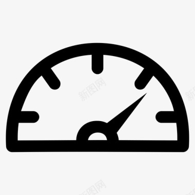 仪表板仪表板速度汽油图标图标
