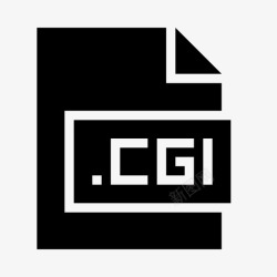 CGI扩展cgi扩展名文件图标高清图片