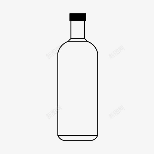 利口酒瓶饮料饮用图标svg_新图网 https://ixintu.com 利口酒瓶 饮料 饮用