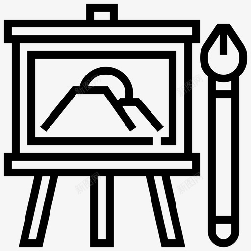 绘画艺术教育图标svg_新图网 https://ixintu.com 学习 学校 教育 知识 绘画 艺术