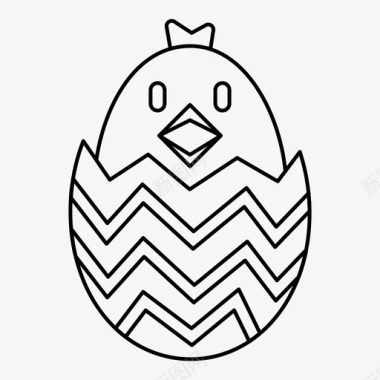 鸡蛋小鸡图标图标