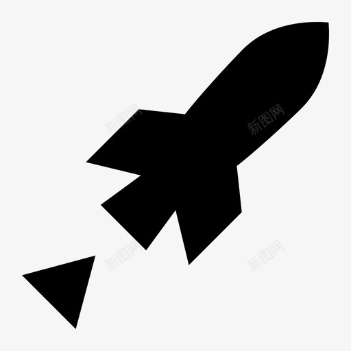 火箭商业市场图标svg_新图网 https://ixintu.com 上升 商业 市场 火箭 箭头涨价 金融市场