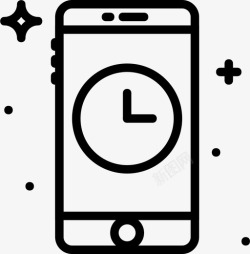 电话等待等待电话通讯功能图标高清图片