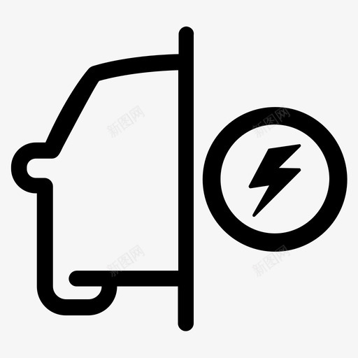 能源汽车充电器图标svg_新图网 https://ixintu.com 充电器 动力 汽车 混合动力 电动 能源 车辆