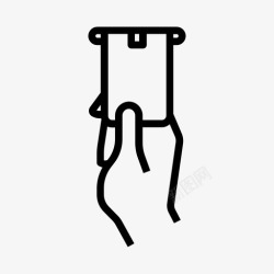 取款icon插卡点菜插入图标高清图片