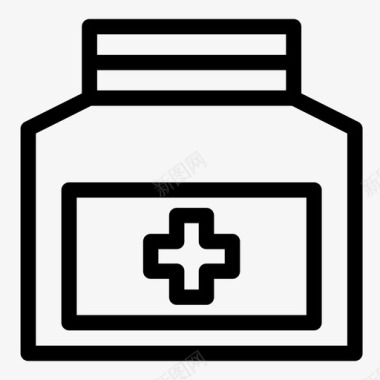 药品瓶子医药图标图标