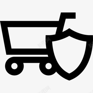 安全购物安全电子商务图标图标