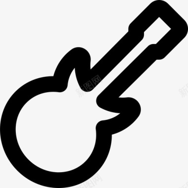 电吉他音乐乐队电吉他图标图标