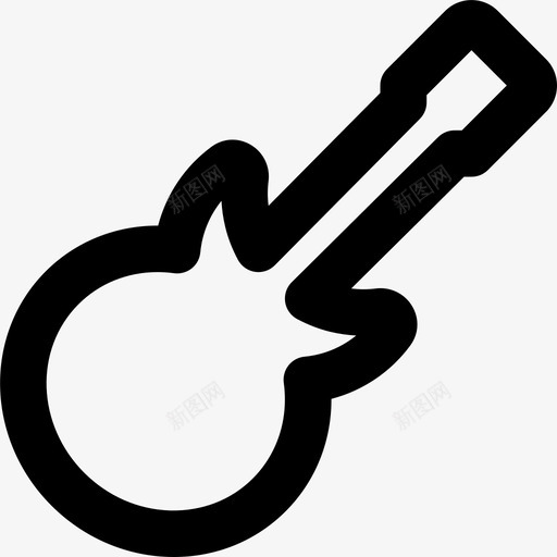 电吉他音乐乐队电吉他图标svg_新图网 https://ixintu.com 乐队 剪接一组可爱的线条图标 摇滚 电吉他 电吉他音乐 非常适合用户界面和基于24x24像素网格的功能图形 风格独特