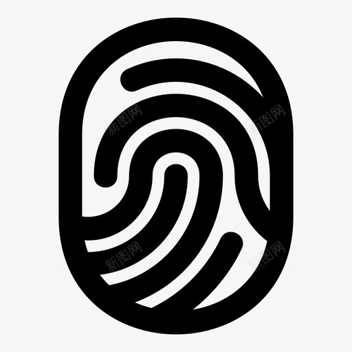 指纹身份护照图标svg_新图网 https://ixintu.com mnml10 护照 拇指 指纹 身份
