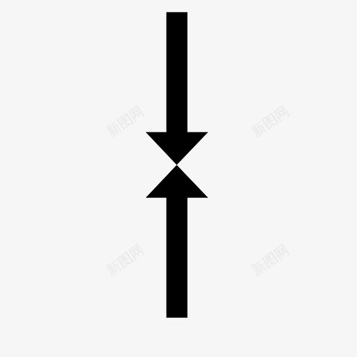 箭头碰撞冲突图标svg_新图网 https://ixintu.com 冲突 指示 相反 碰撞 箭头