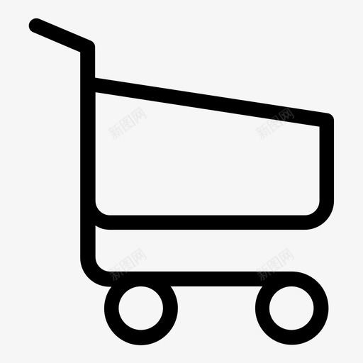 购物车商业超市图标svg_新图网 https://ixintu.com 商业 线路图标 购物车 超市