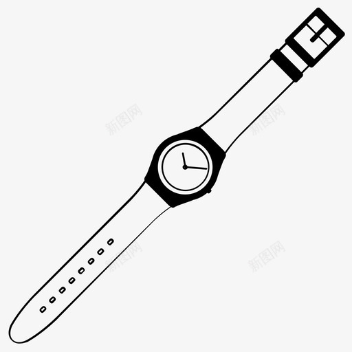 白色和黑色腕表swatchtime图标svg_新图网 https://ixintu.com swatch time 白色和黑色腕表 腕表