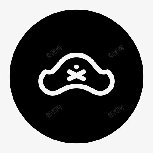 海盗帽子危险图标svg_新图网 https://ixintu.com 危险 帽子 海洋生物的区别线 海盗