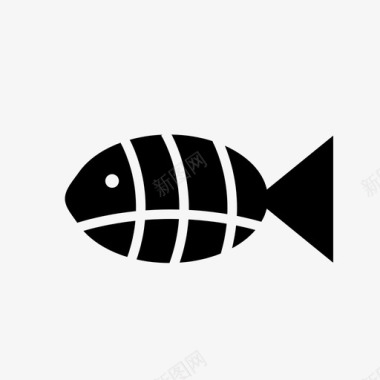 鱼动物鳍图标图标