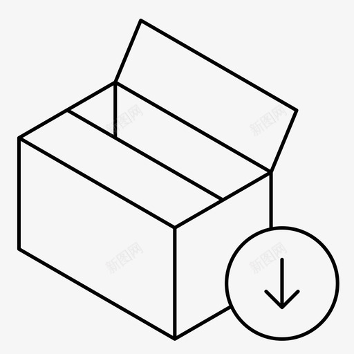 软件包包装盒移动图标svg_新图网 https://ixintu.com 删除 包装盒 移动 订购 软件包下载