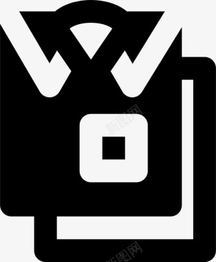 衬衫衣服时尚图标图标