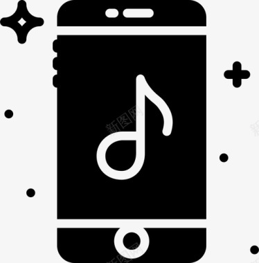 手机音乐通讯功能图标图标