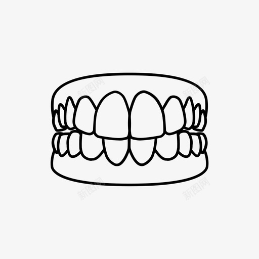 假牙牙科牙医图标svg_新图网 https://ixintu.com 假牙 微笑 牙医 牙科 牙齿