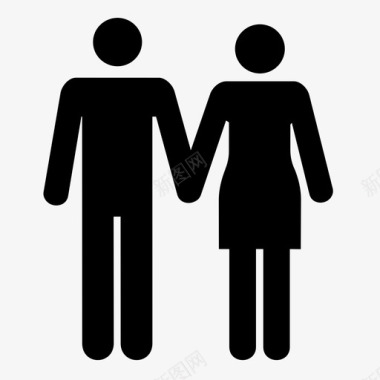男人和女人夫妻朋友图标图标