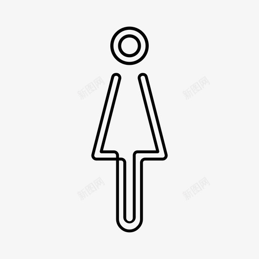 波洛女人女孩女人图标svg_新图网 https://ixintu.com 人 厕所 女人 女孩 波洛套装 波洛女人