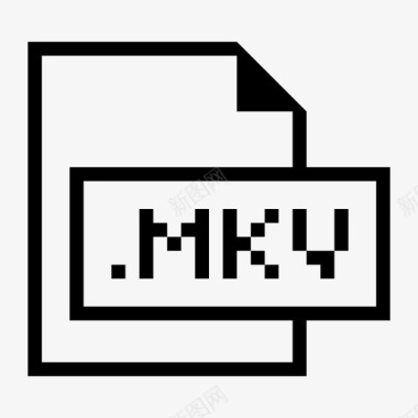 mkv文件扩展名格式图标图标
